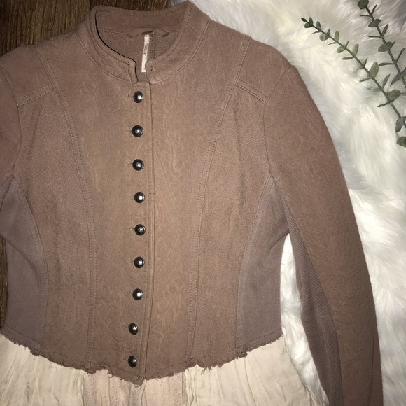 Free People | Military Ruffle Jacket | Small - Picture 3 of 6
